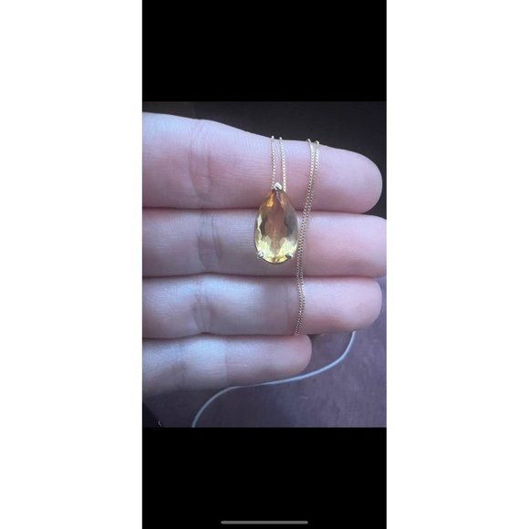 Solid 14k gold genuine 6ctw citrine #072208 - Picture 2 of 11